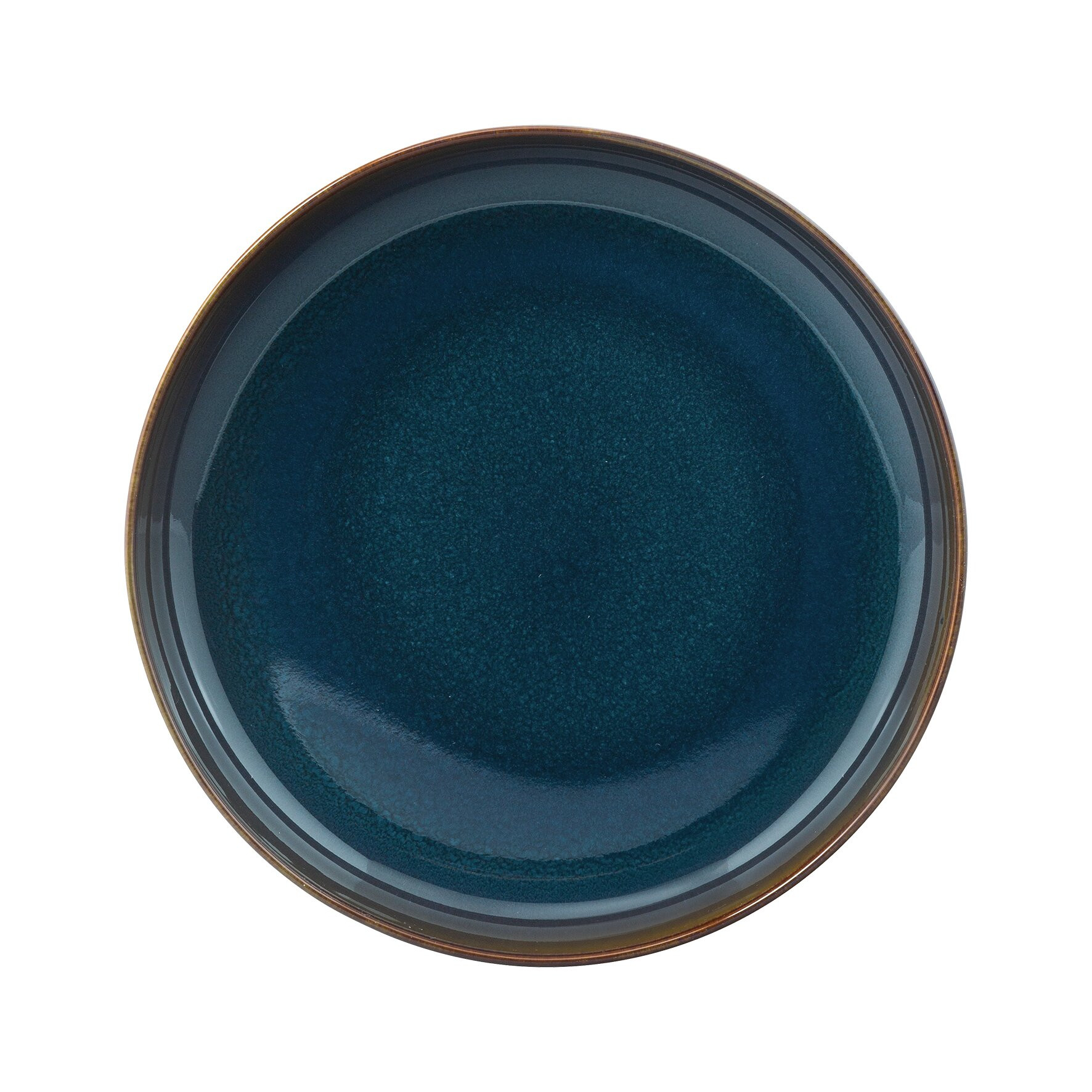 Crafted Denim, Teller tief ø 215 mm / 0,83 l braun